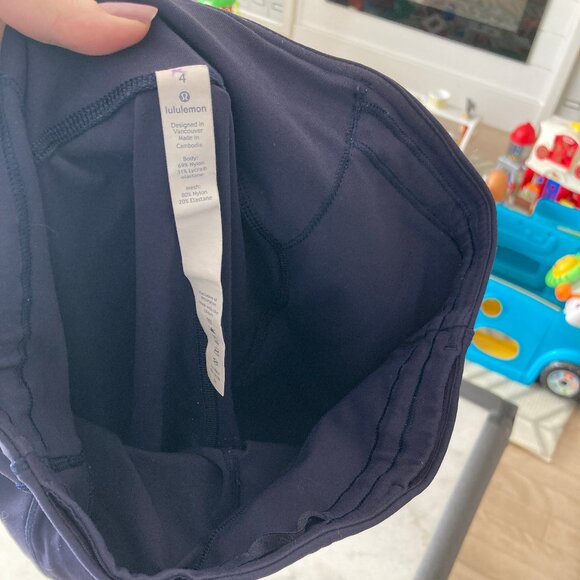 Lululemon Speed Up Tight Brushed Luxtreme leggings / pants / tights (Navy) 28" - Picture 10 of 10